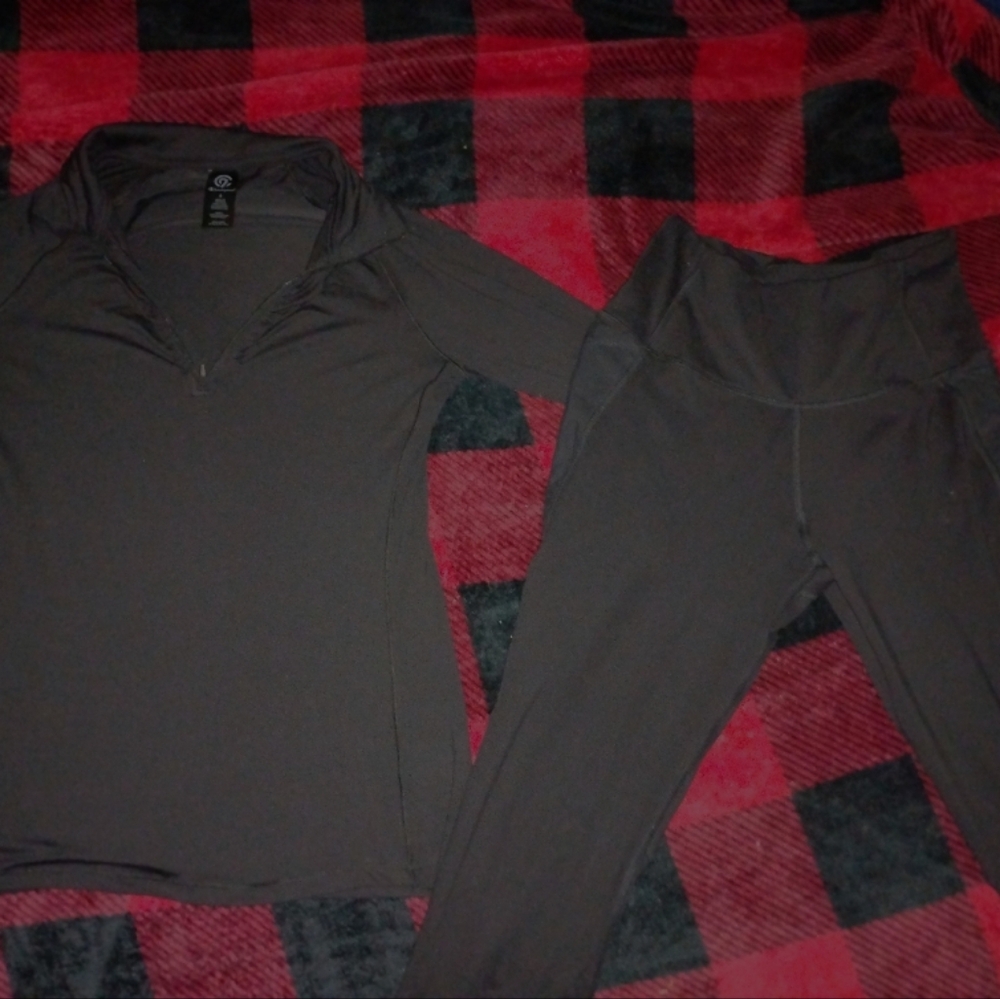 Champion small top and medium bottoms activewear
